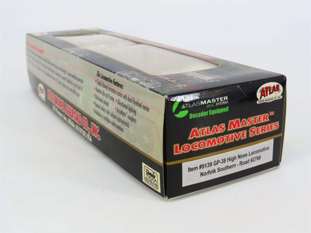 HO Scale Atlas Master 9139 NS Norfolk Southern GP38 Diesel Loco #2766 w/DCC