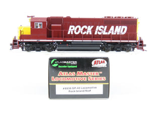 HO Scale Atlas Master 8936 RI Rock Island GP40 Diesel Locomotive No# w/DCC