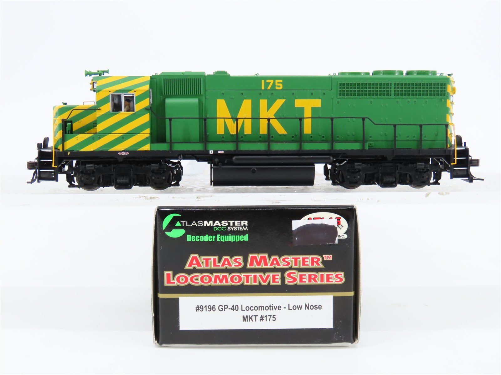 HO Scale Atlas Master 9196 MKT Railway GP40 Diesel Locomotive #175 wDCC