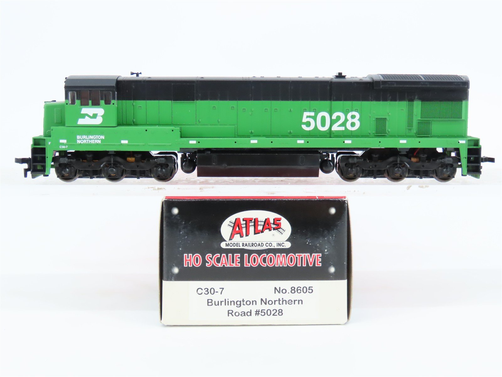 HO Scale Atlas 8605 BN Burlington Northern C30-7 Diesel Locomotive #5028