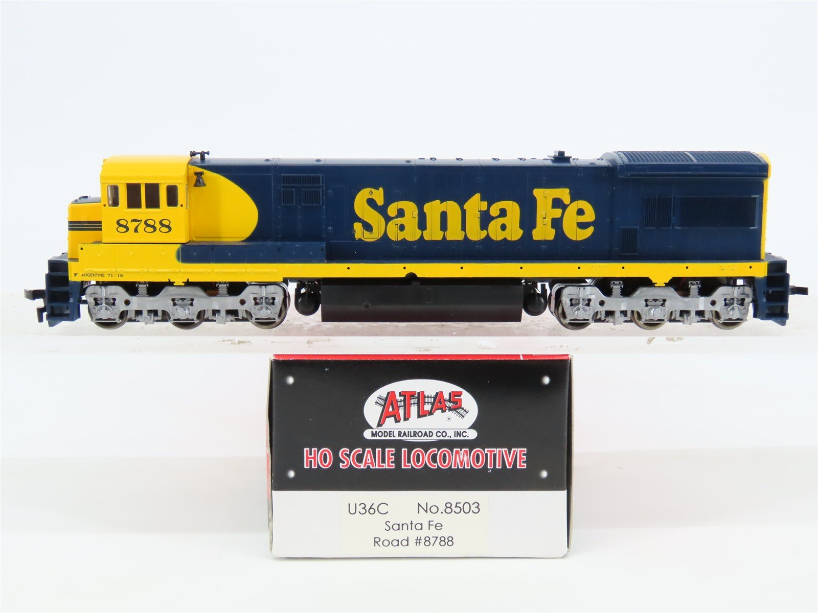 HO Scale Atlas 8503 ATSF Santa Fe U36C Diesel Locomotive #8788