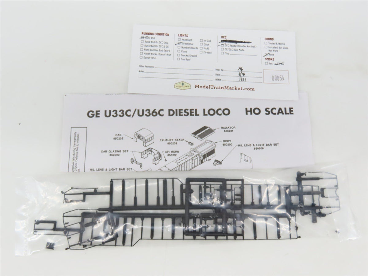 HO Scale Atlas 8503 ATSF Santa Fe U36C Diesel Locomotive #8788