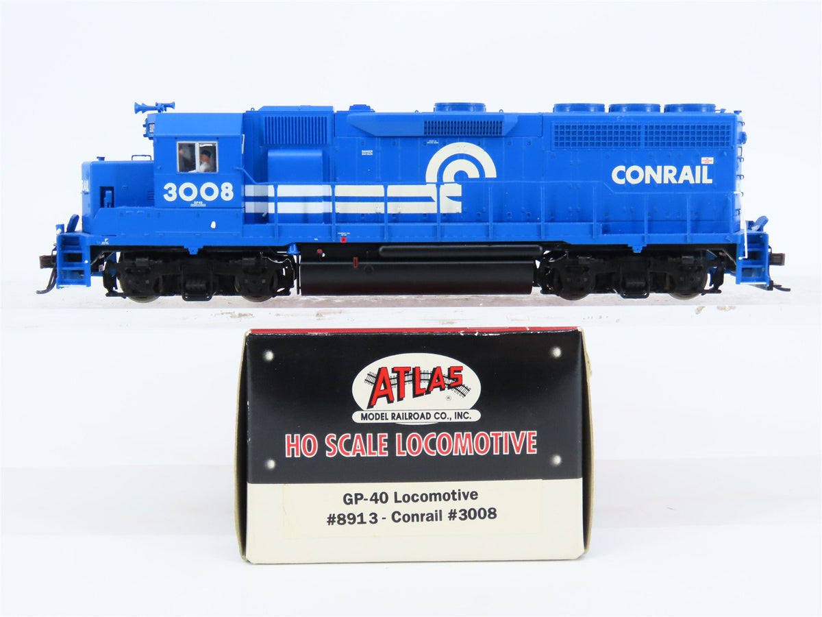 HO Scale Atlas 8913 CR Conrail GP40 Diesel Locomotive #3008
