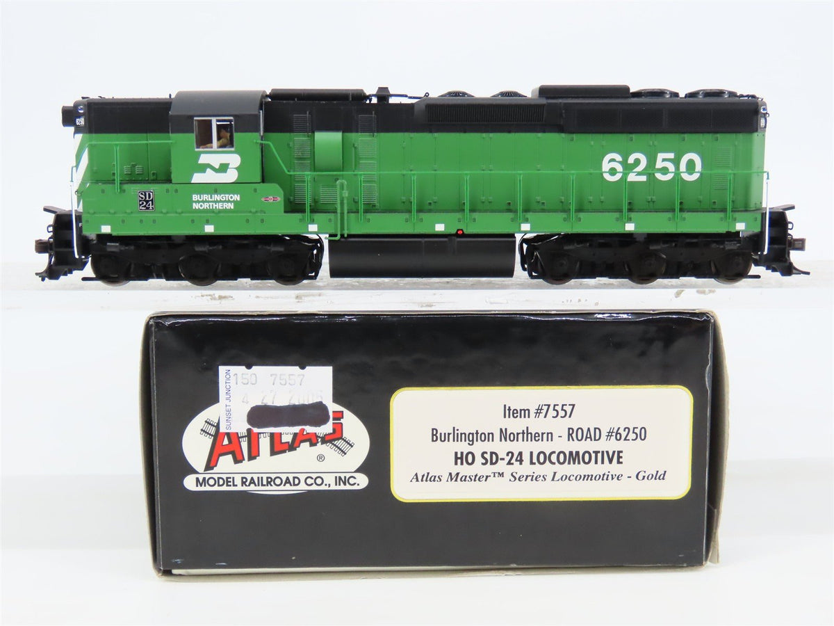 HO Scale Atlas 7557 BN Burlington Northern SD24 Diesel Loco #6250 w/DCC &amp; Sound