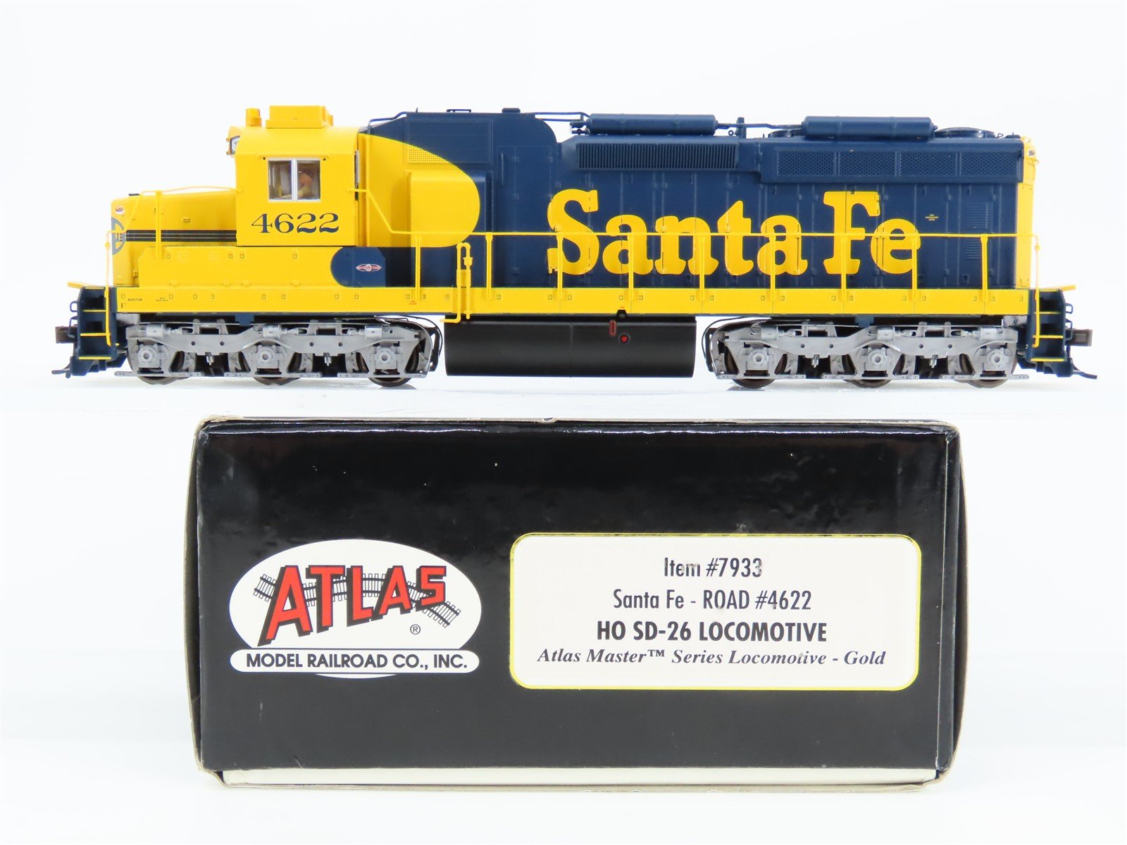 HO Scale Atlas 7933 ATSF Santa Fe SD26 Diesel Locomotive #4622 w/DCC & Sound
