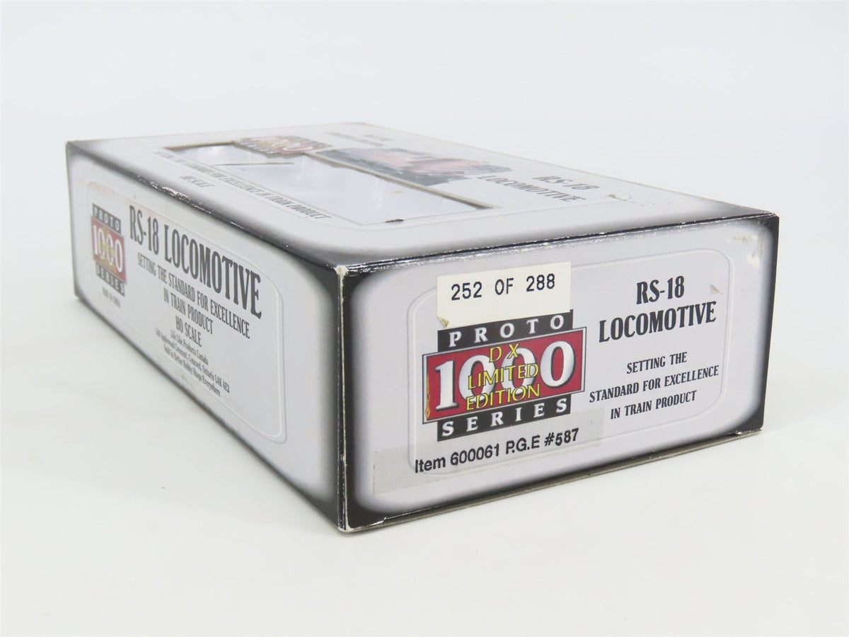 HO Scale Proto 1000 600061 PGE Pacific Great Eastern RS-18 Diesel Loco #587