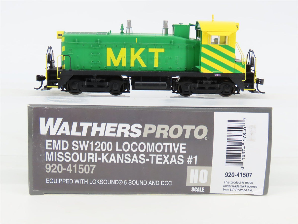HO Scale Walthers Proto 920-41507 MKT Railway SW1200 Diesel Loco #1 wDCC &amp; Sound