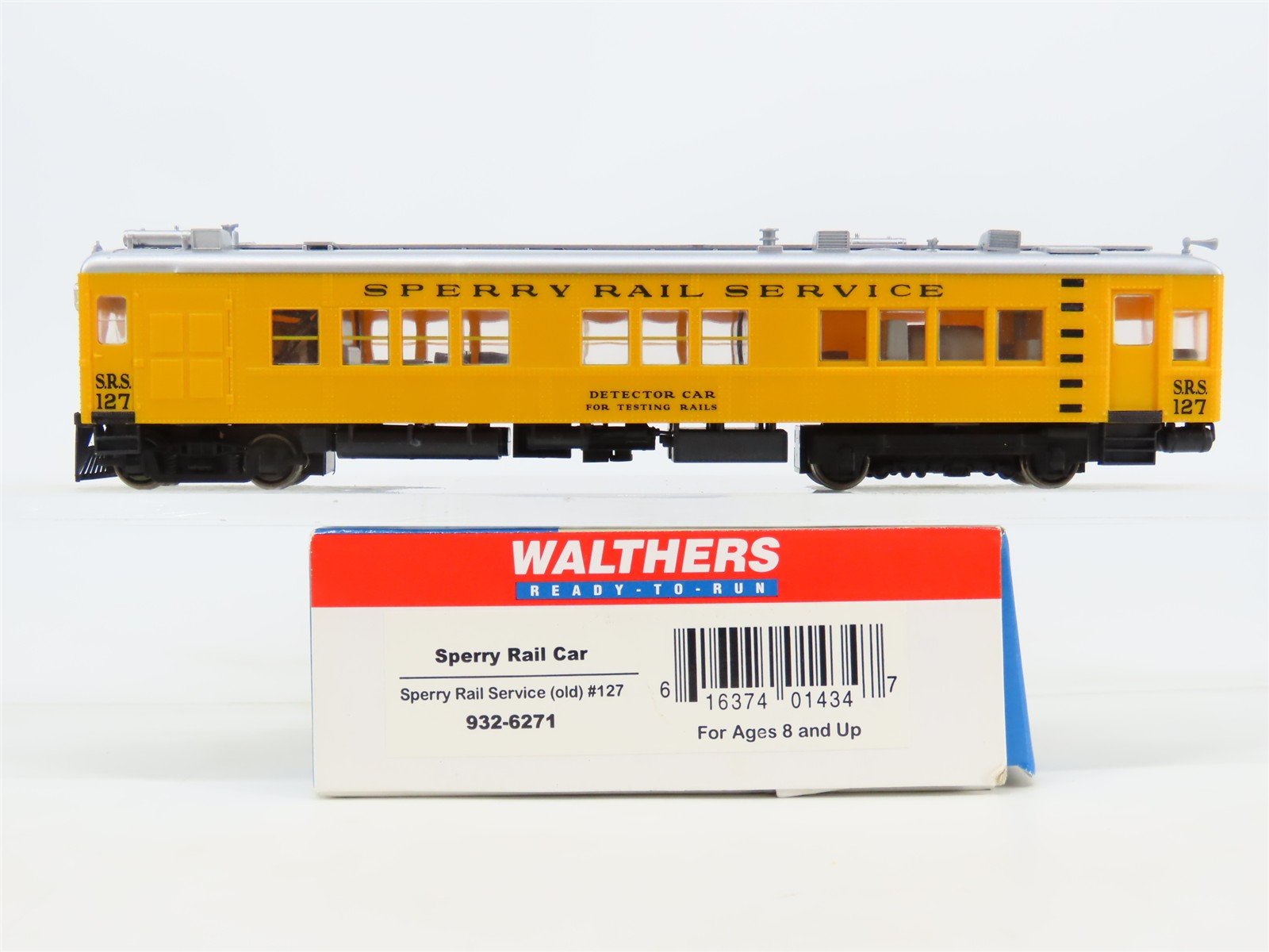 HO Scale Walthers RTR 932-6271 SRS Sperry Rail Services Diesel Rail Car #12