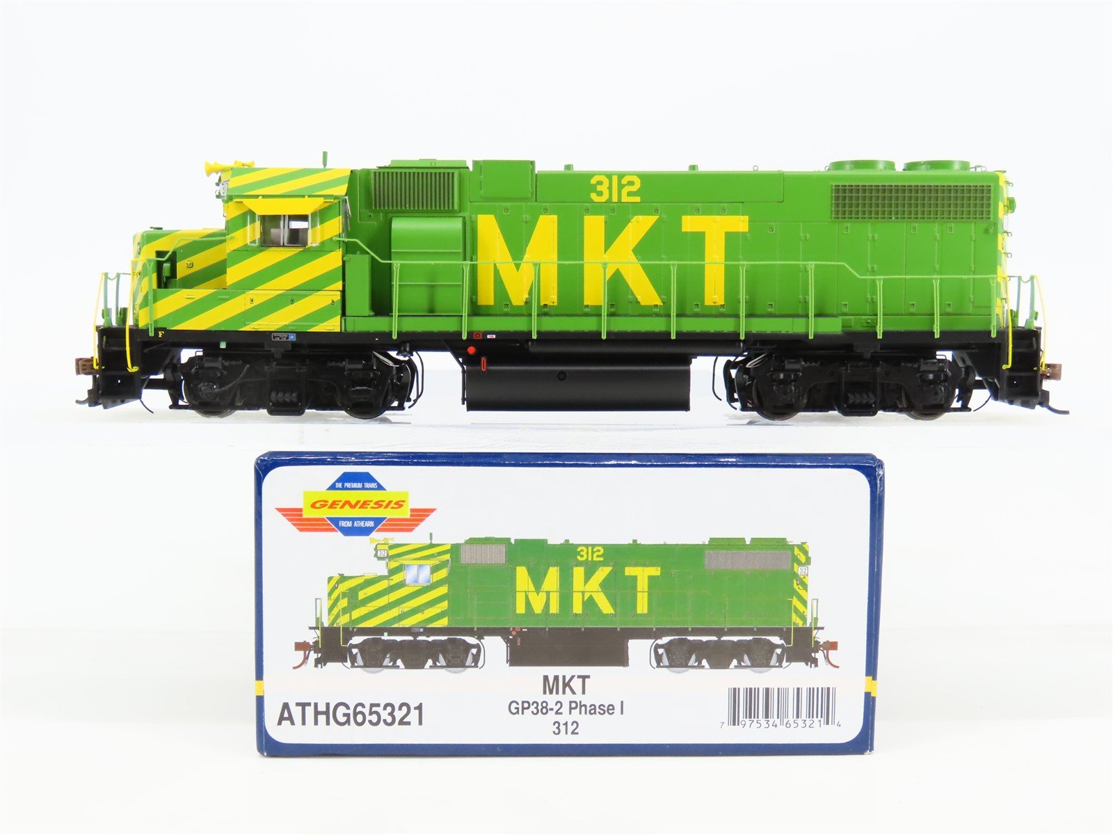 HO Scale Athearn Genesis ATHG65321 MKT Railway GP38-2 Phase I Diesel Loco #312