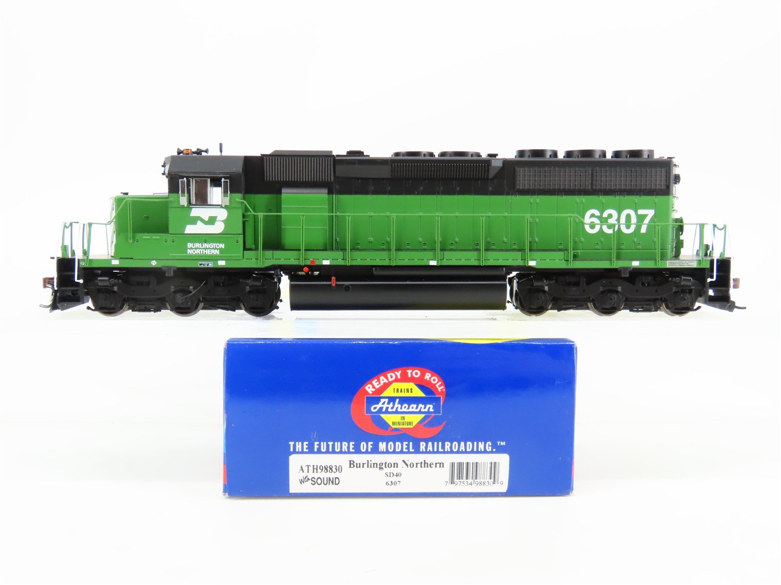 HO Scale Athearn RTR ATH98830 BN Railway SD40 Diesel Loco #6307 w/DCC & Sound