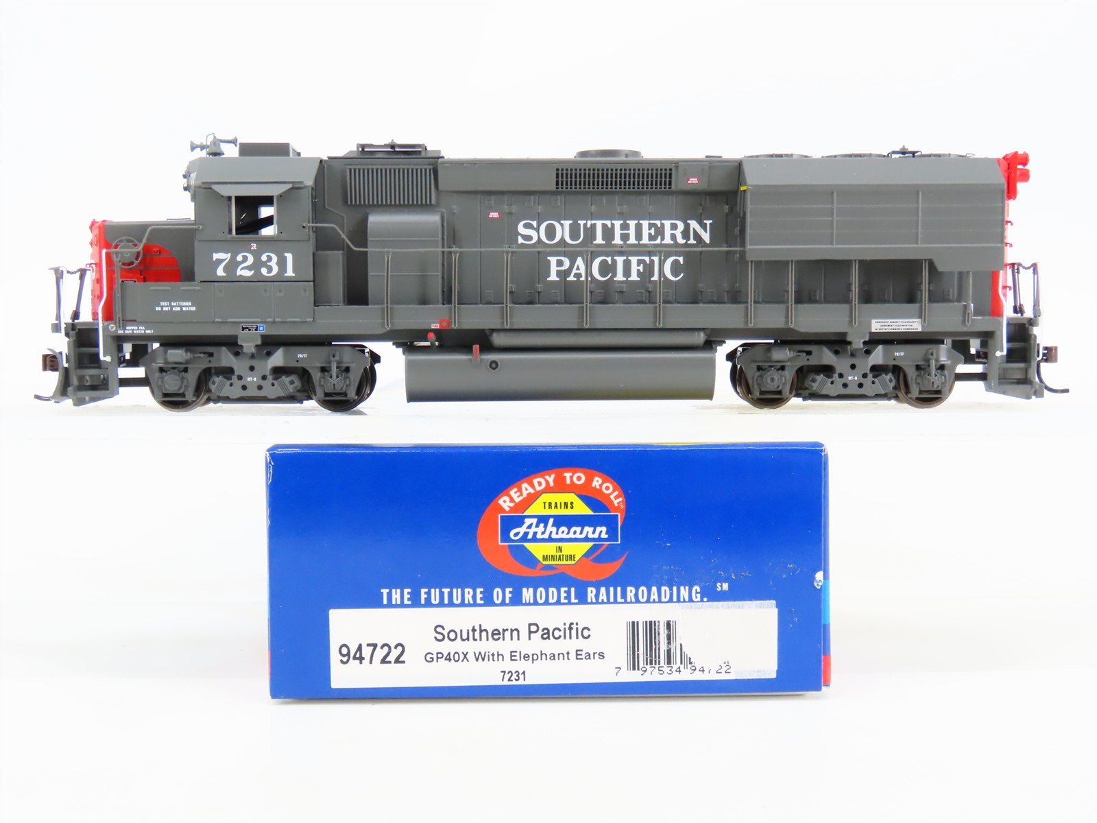 HO Scale Athearn 94722 SP Southern Pacific GP40X Diesel Locomotive #7231