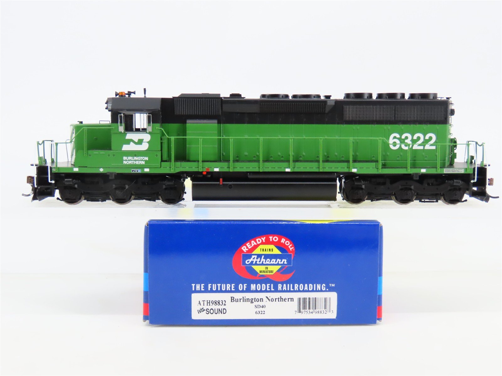 HO Scale Athearn RTR ATH98832 BN Railway SD40 Diesel Loco #6322 w/DCC & Sound