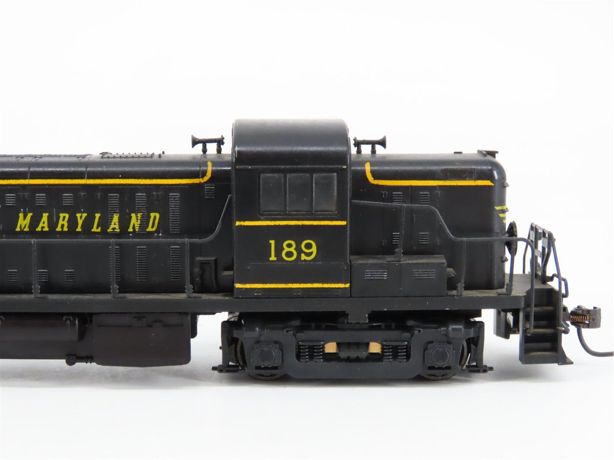HO Scale KATO WM Western Maryland ALCO RS-3 Diesel Locomotive #189 w/ DCC