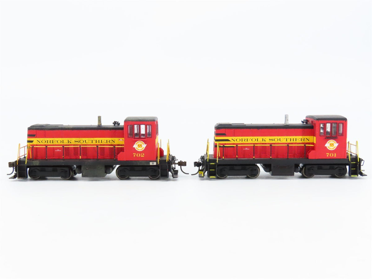 HO Bachmann NS Norfolk Southern 70-Ton Diesel Switcher 2-Unit Set w/DCC - Custom