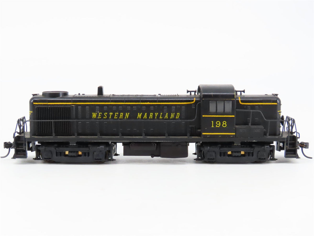 HO Scale KATO WM Western Maryland ALCO RS-3 Diesel #198 w/ DCC - Custom