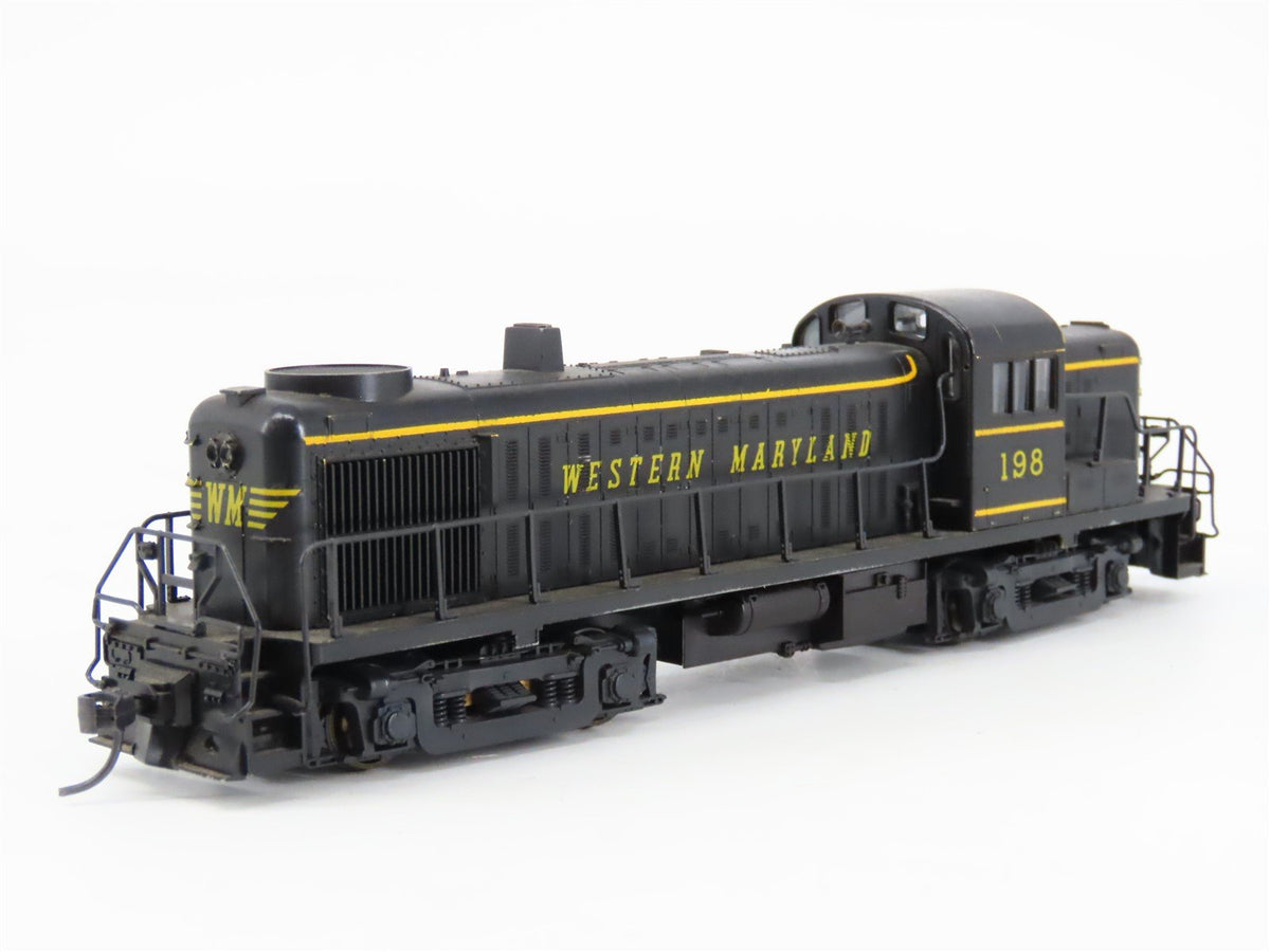 HO Scale KATO WM Western Maryland ALCO RS-3 Diesel #198 w/ DCC - Custom