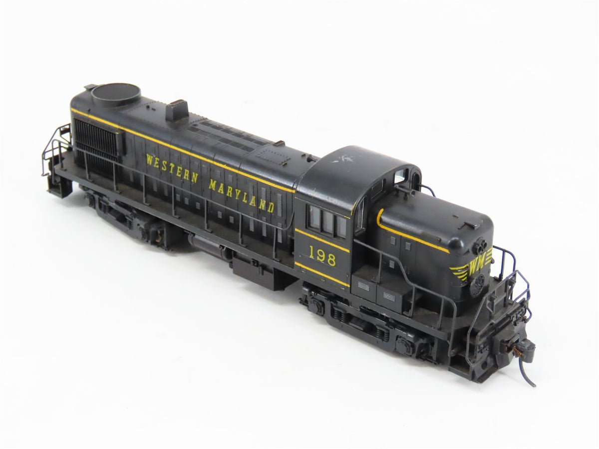 HO Scale KATO WM Western Maryland ALCO RS-3 Diesel #198 w/ DCC - Custom