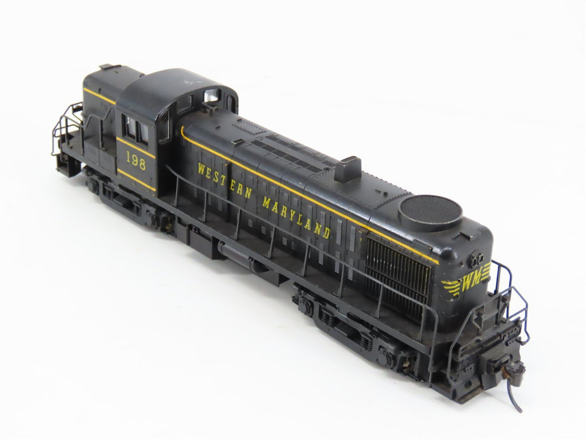 HO Scale KATO WM Western Maryland ALCO RS-3 Diesel #198 w/ DCC - Custom