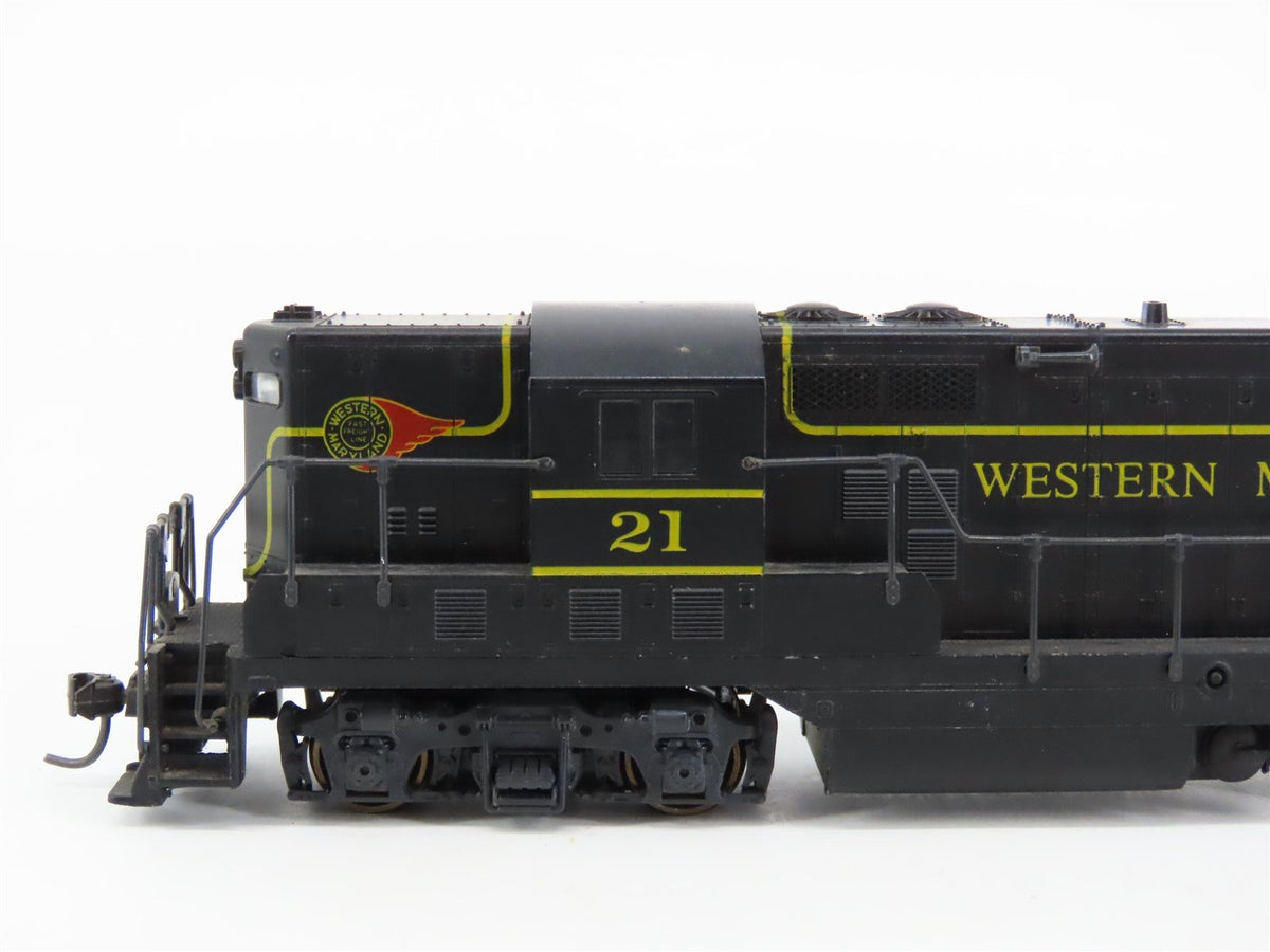 HO Scale KATO WM Western Maryland &quot;Fireball&quot; EMD GP7 Diesel #21 - DCC ONLY
