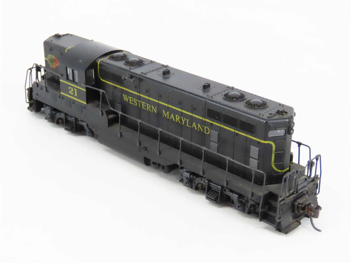 HO Scale KATO WM Western Maryland &quot;Fireball&quot; EMD GP7 Diesel #21 - DCC ONLY