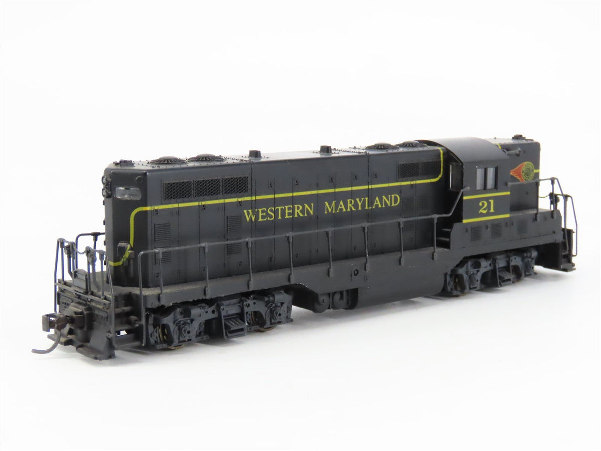 HO Scale KATO WM Western Maryland &quot;Fireball&quot; EMD GP7 Diesel #21 - DCC ONLY
