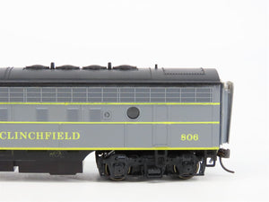 HO Scale KATO CRR Clinchfield EMD F7A Diesel #806 w/ DCC - Custom