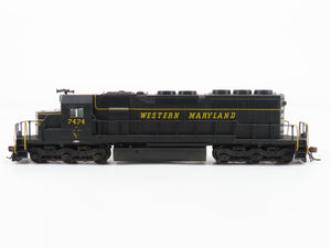 HO Scale KATO WM Western Maryland EMD SD40 Diesel #7474 w/ DCC - Custom