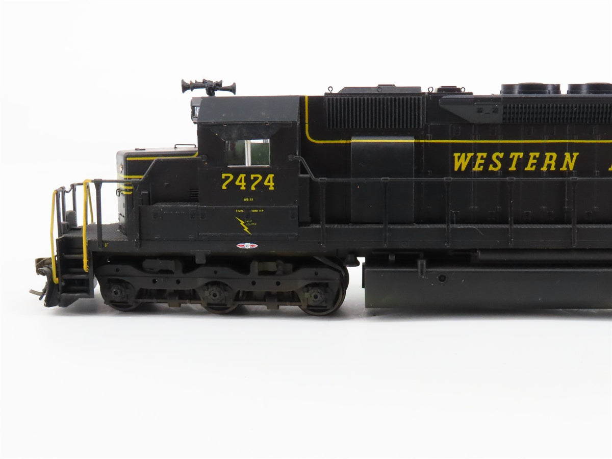 HO Scale KATO WM Western Maryland EMD SD40 Diesel #7474 w/ DCC - Custom