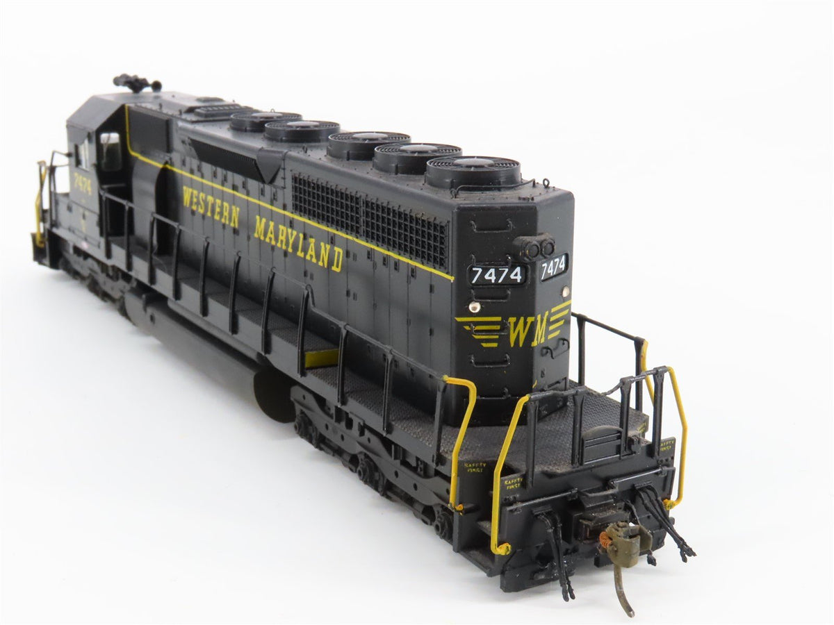 HO Scale KATO WM Western Maryland EMD SD40 Diesel #7474 w/ DCC - Custom