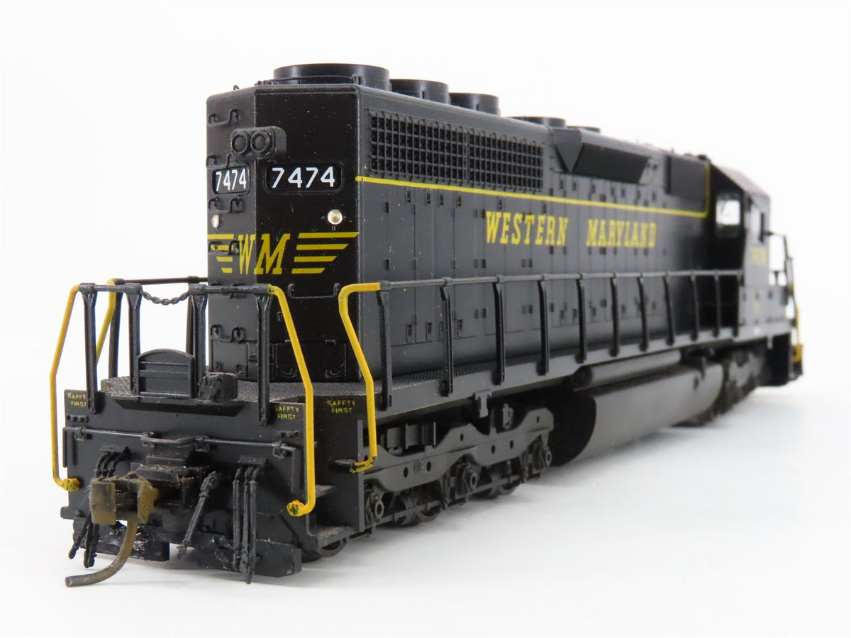 HO Scale KATO WM Western Maryland EMD SD40 Diesel #7474 w/ DCC - Custom