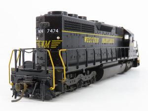 HO Scale KATO WM Western Maryland EMD SD40 Diesel #7474 w/ DCC - Custom