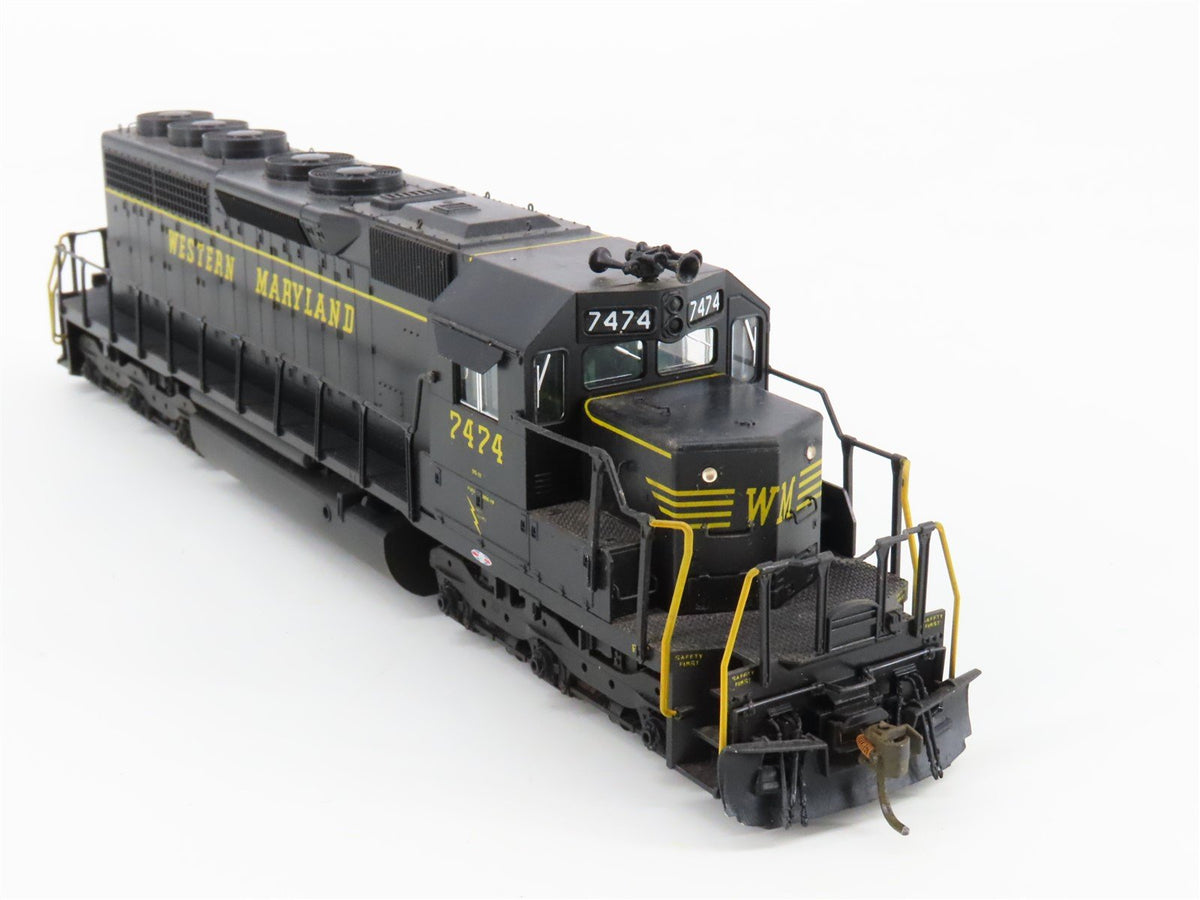 HO Scale KATO WM Western Maryland EMD SD40 Diesel #7474 w/ DCC - Custom