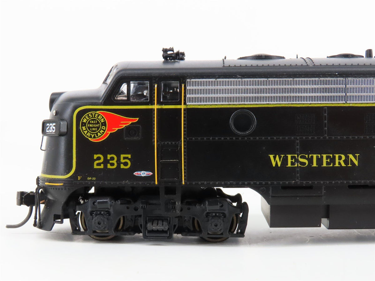 HO Scale KATO WM Western Maryland &quot;Fireball&quot; F7A Diesel #235 w/ DCC - Custom