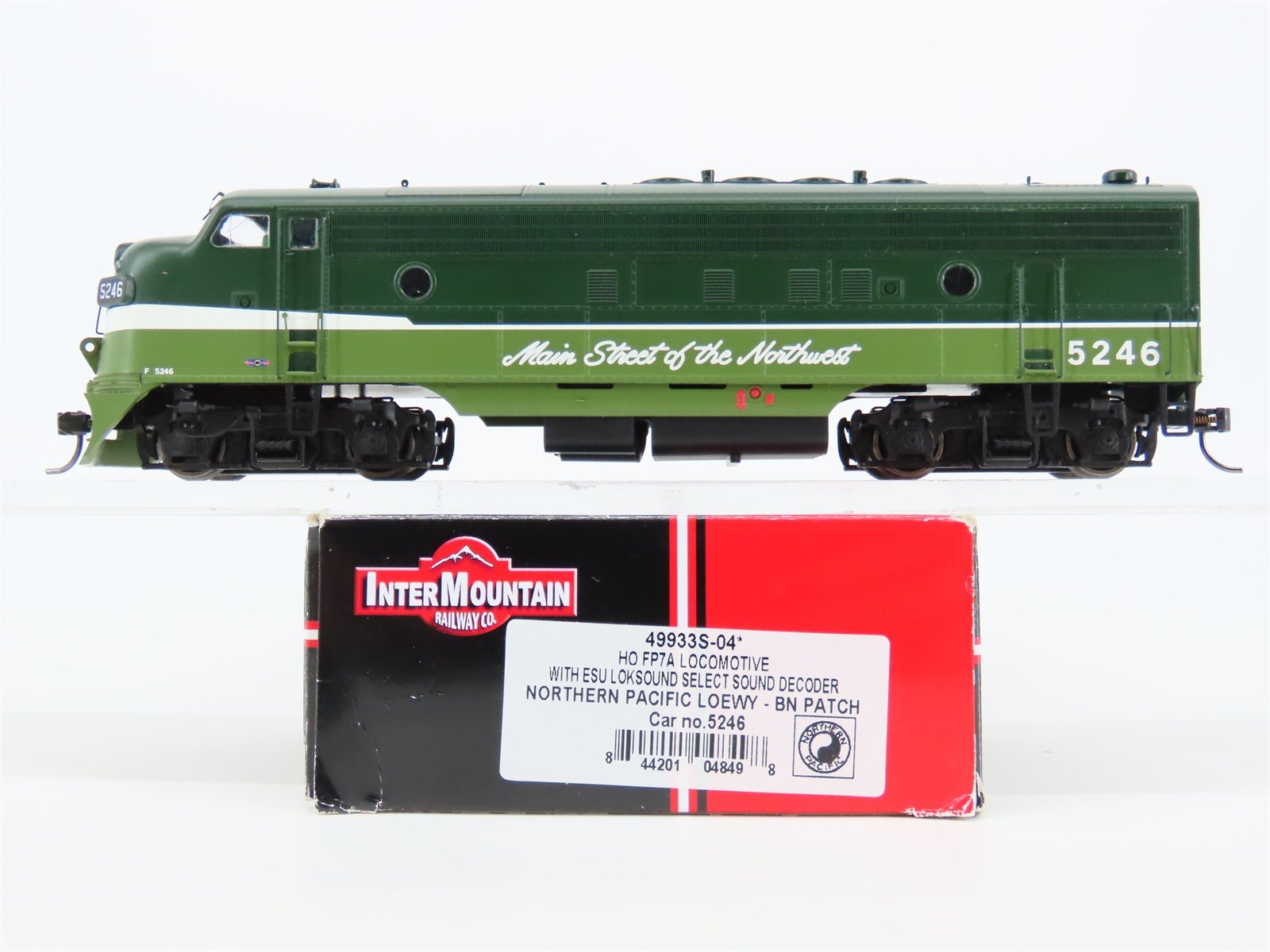 HO InterMountain 49933S-04 NP/BN Patch "Loewy" FP7A Diesel #5246 - DCC ONLY