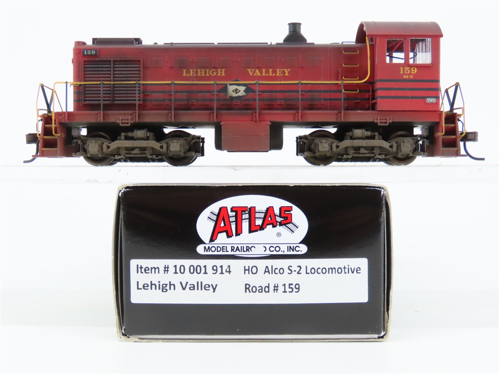 HO Atlas 10001914 LV Lehigh Valley S-2 Diesel #159 - Weathered w/ DCC & Sound