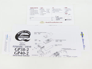 HO Scale Athearn 78916 INRD Indiana Railroad GP38-2 Diesel #3804 - DCC Ready