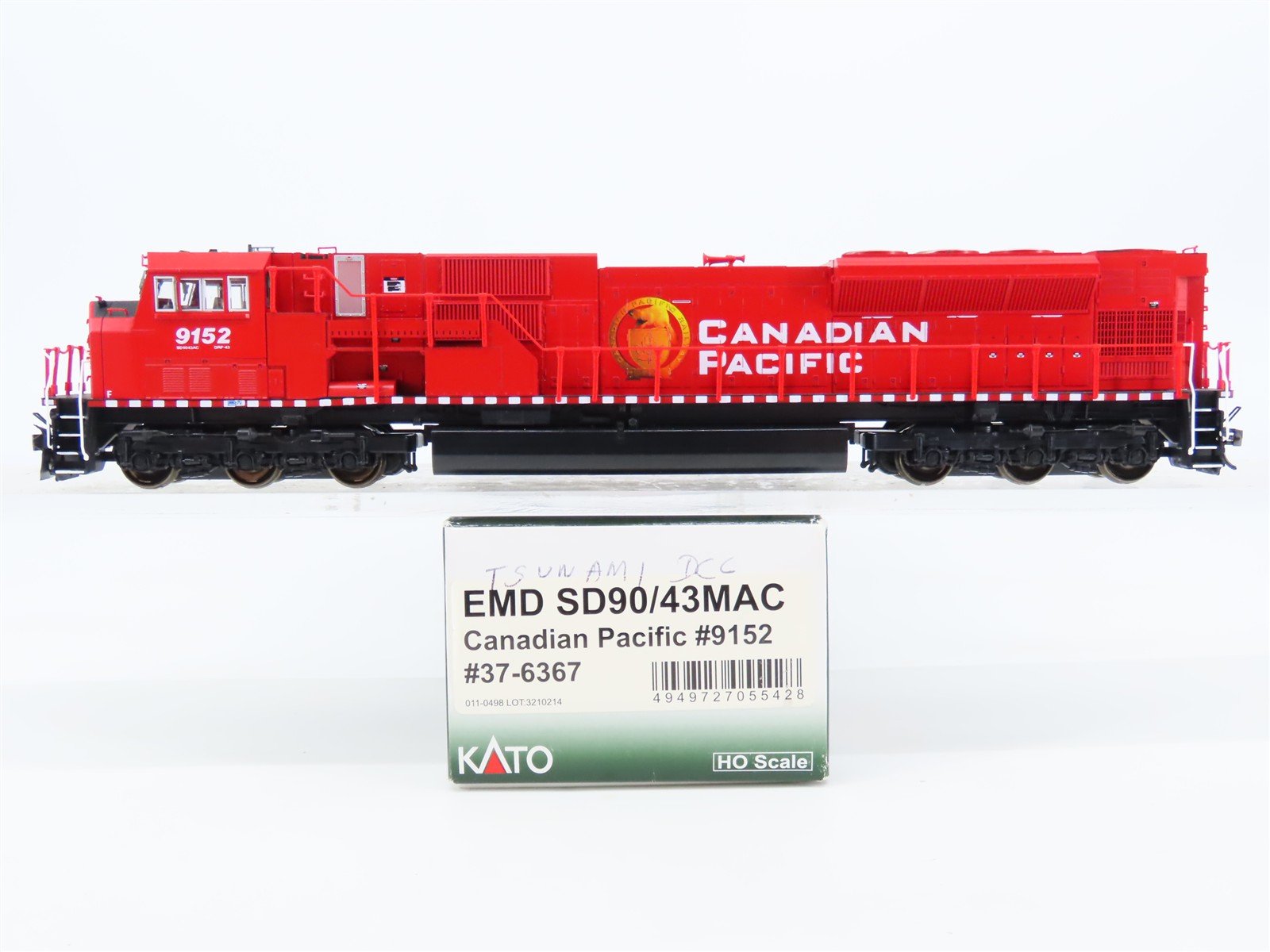 HO KATO 37-6367 CP Canadian Pacific EMD SD90/43MAC Diesel #9152 w/ DCC & Sound