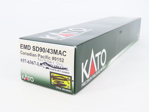 HO KATO 37-6367 CP Canadian Pacific EMD SD90/43MAC Diesel #9152 w/ DCC & Sound