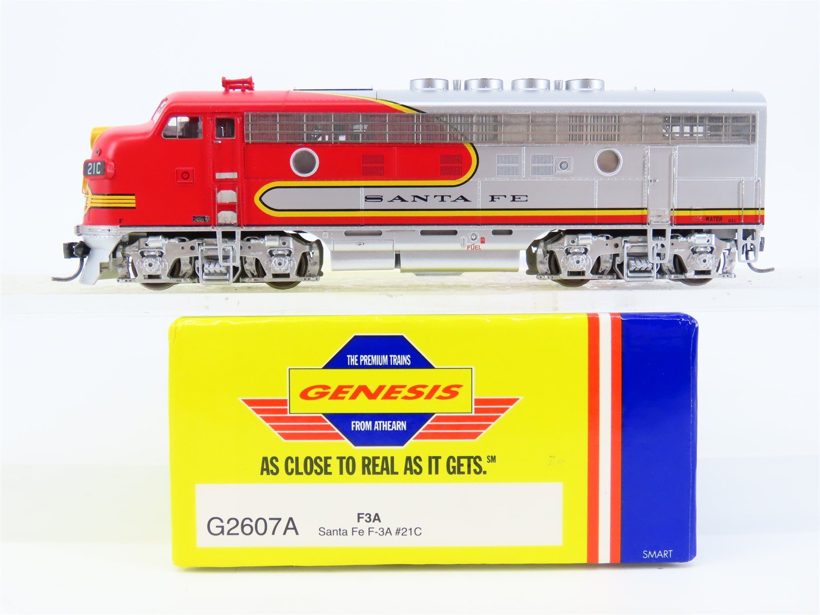 HO Scale Athearn Genesis G2607A ATSF Santa Fe "Warbonnet" EMD F3A Diesel #21C