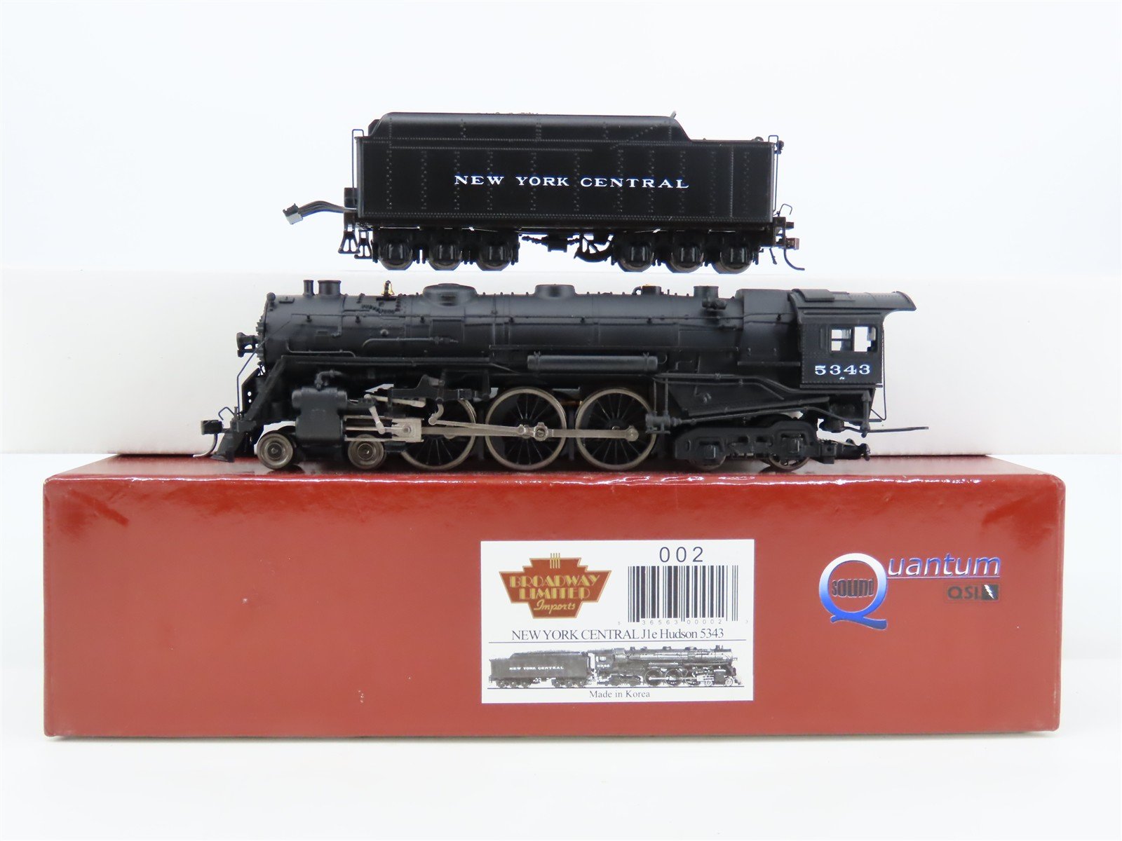 HO Broadway Limited BLI 002 NYC 4-6-4 J1e Hudson Steam #5343 w/ DCC & Sound