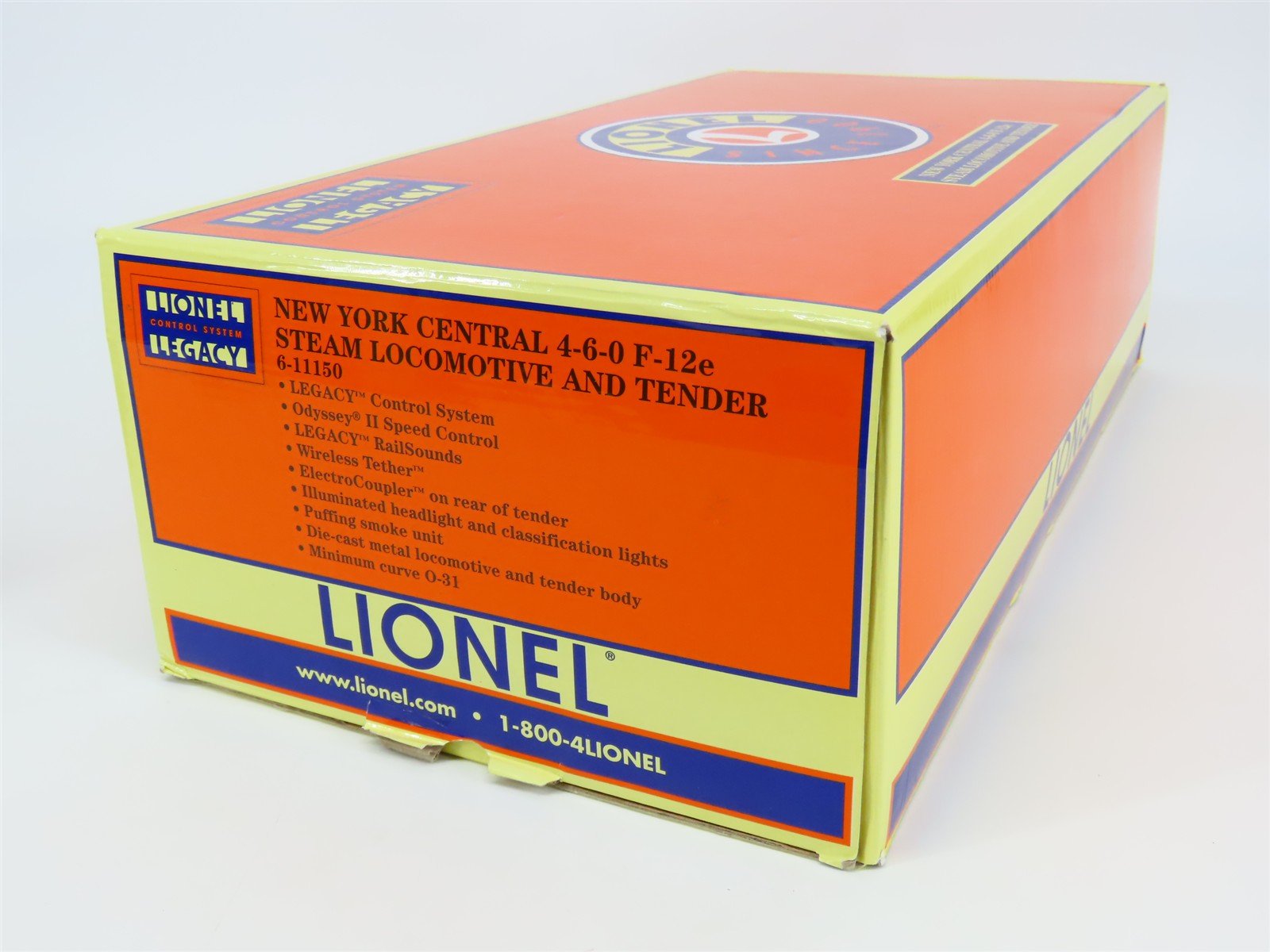 O Gauge 3-Rail Lionel 6-11150 NYC 4-6-0 F-12e Steam #827 w/ LEGACY