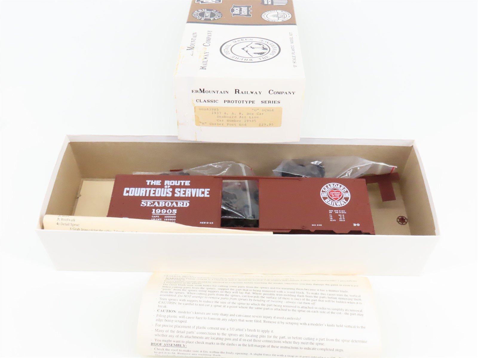 O Gauge 3-Rail InterMountain Kit OBSA3905 SAL Courteous Service Box Car #19905