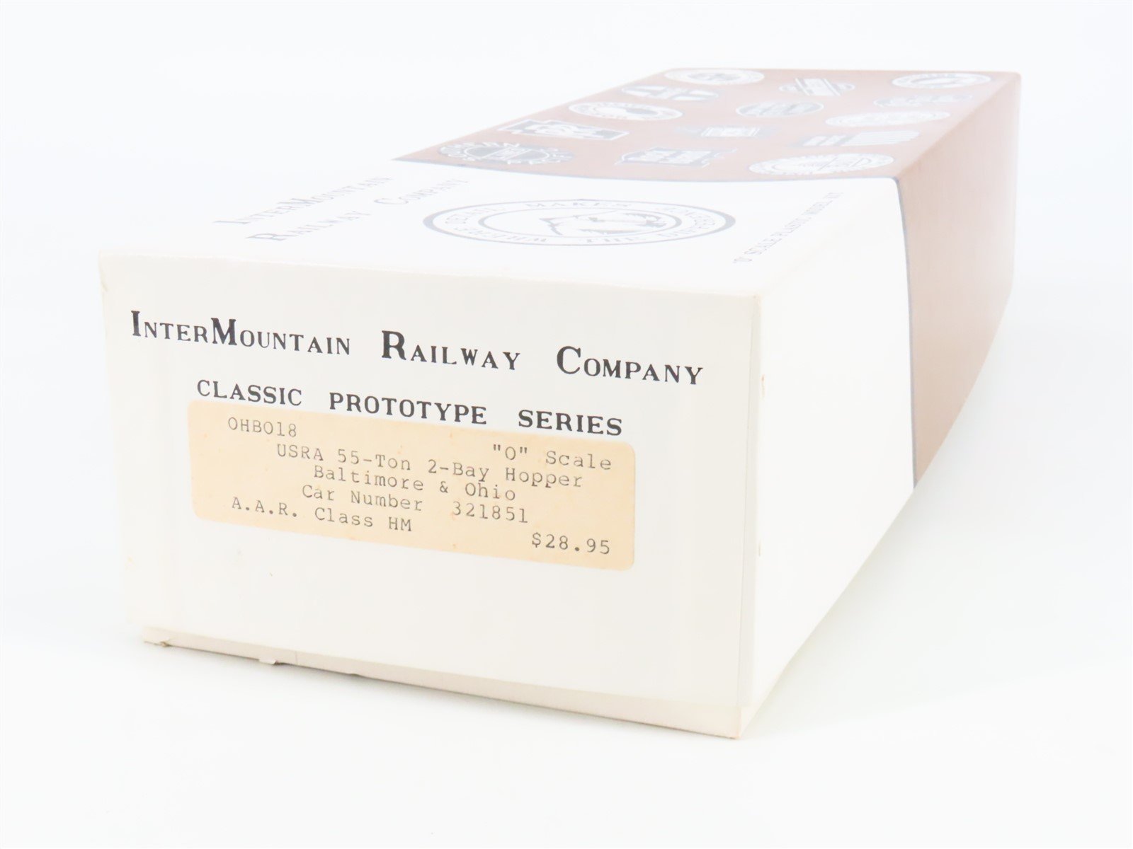 O Gauge 3-Rail InterMountain Kit OHBO18 B&O Baltimore & Ohio 2-Bay Hopper 321851