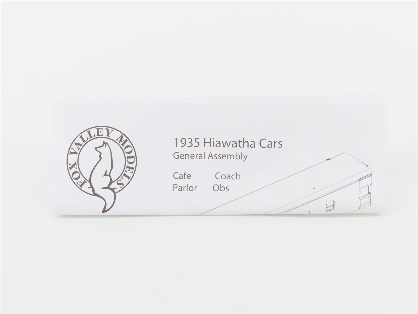 HO Scale Fox Valley Models FVM 10038 MILW Hiawatha Coach Passenger #4435