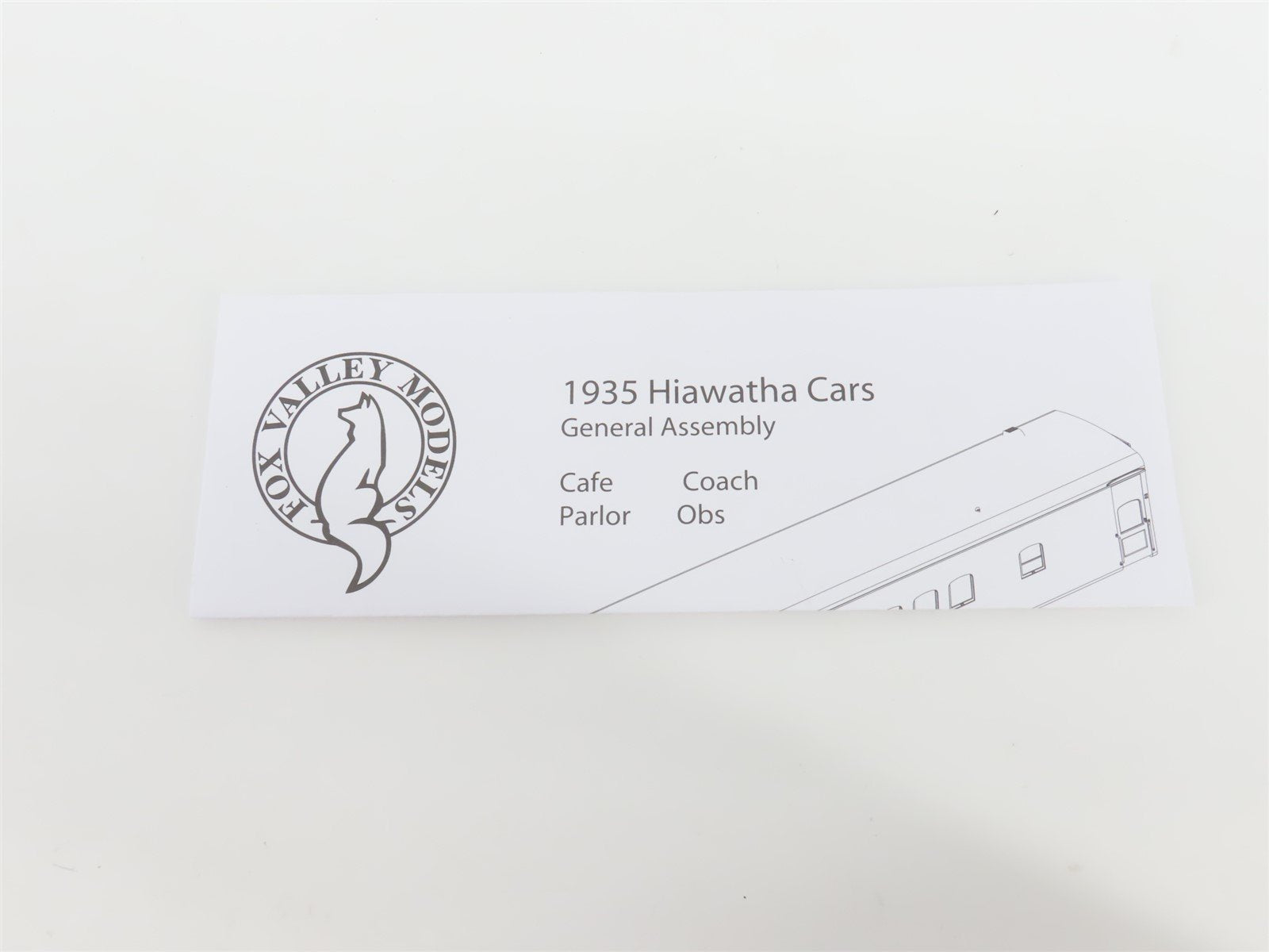 HO Scale Fox Valley Models FVM 10031 MILW Hiawatha Coach Passenger #4401