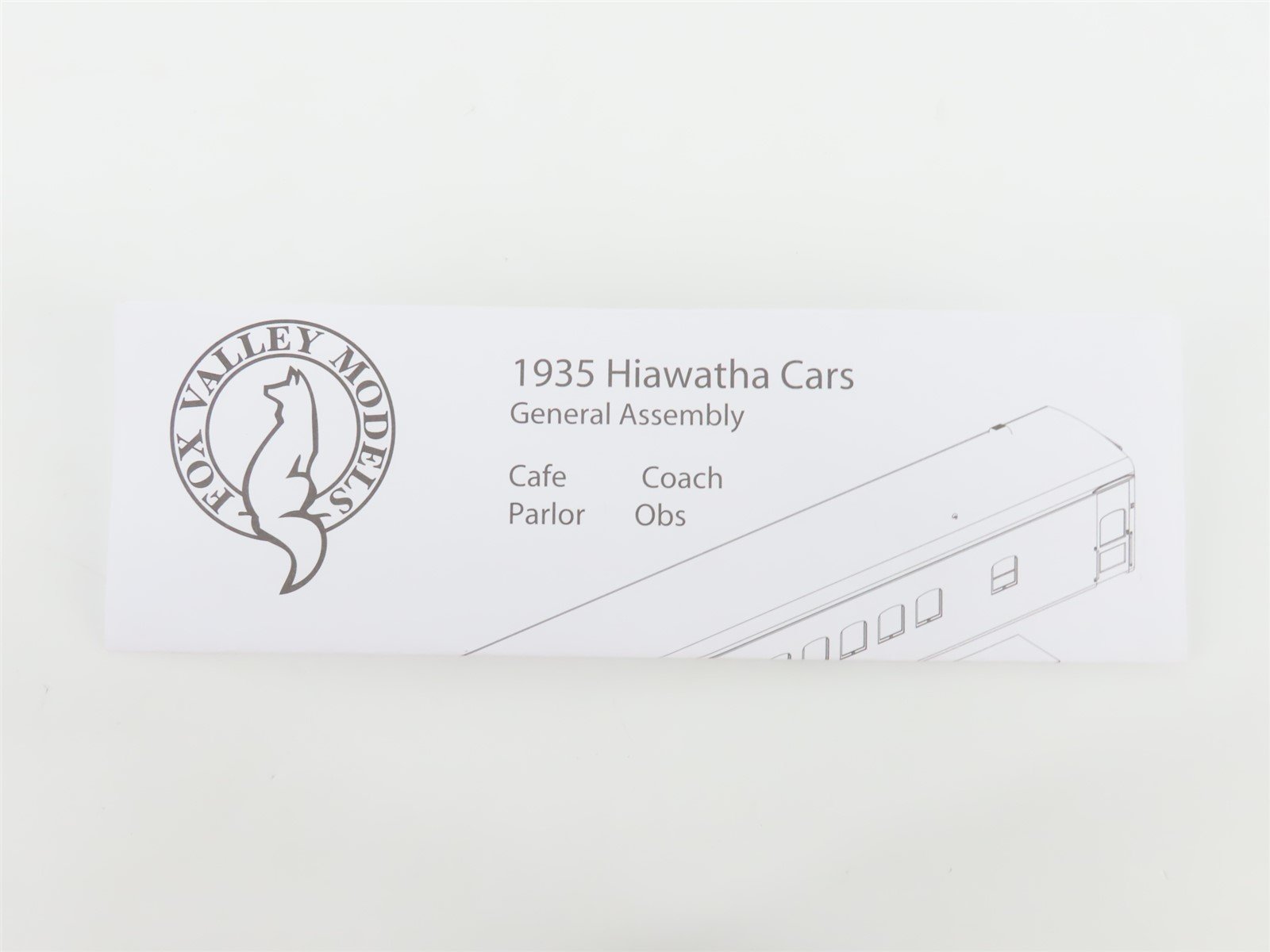 HO Scale Fox Valley Models FVM 10102 MILW Hiawatha Coach Passenger #4446