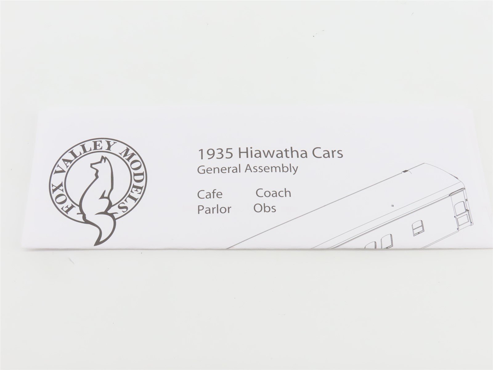 HO Scale Fox Valley Models FVM 10033 MILW Hiawatha Coach Passenger #4404