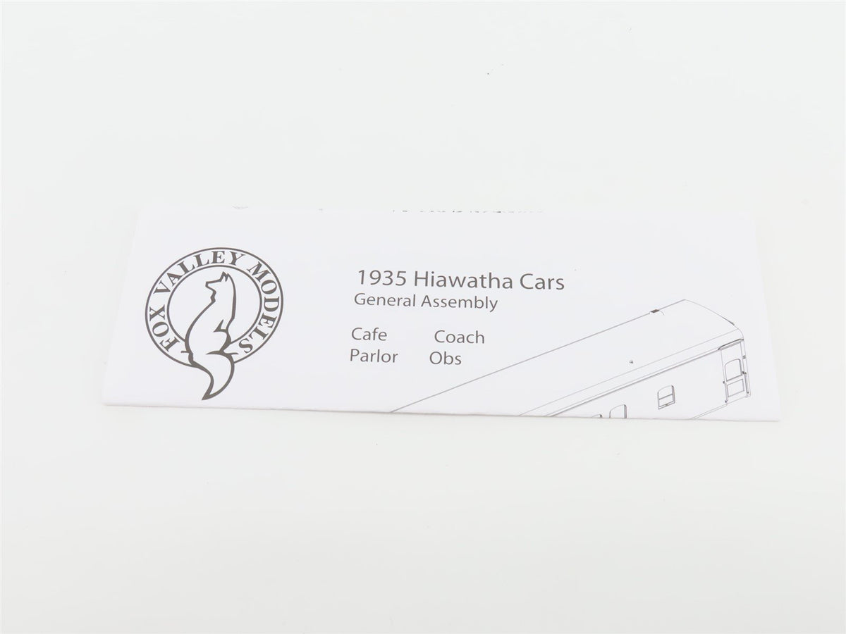 HO Scale Fox Valley Models FVM 10081 MILW Hiawatha Baggage Passenger #107