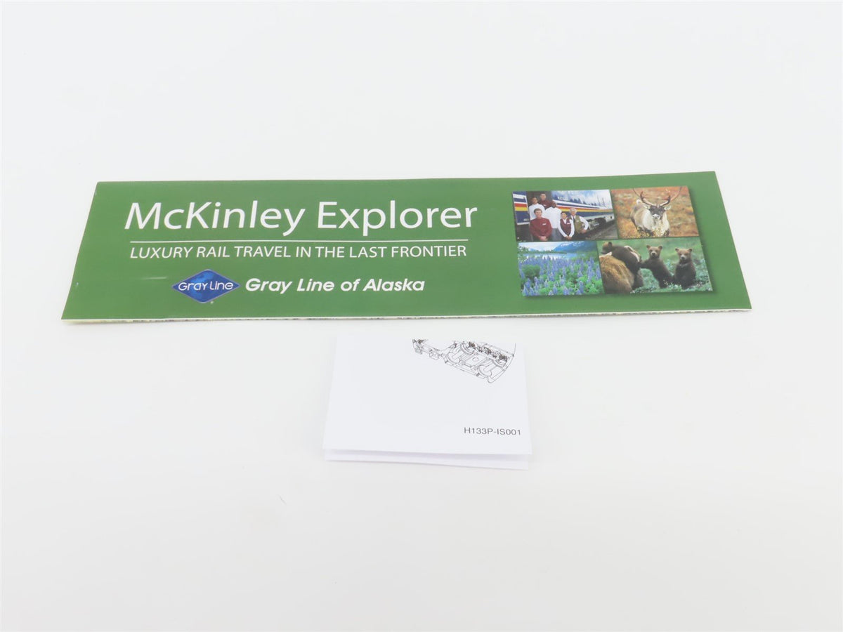 HO Bachmann Silver 13344 HALX McKinley Explorer Talkeetna Dome Passenger 1057
