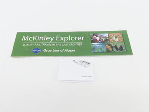 HO Bachmann Silver 13344 HALX McKinley Explorer Talkeetna Dome Passenger 1057